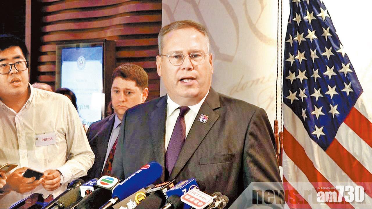 否認美國干預香港 唐偉康對暴力感失望