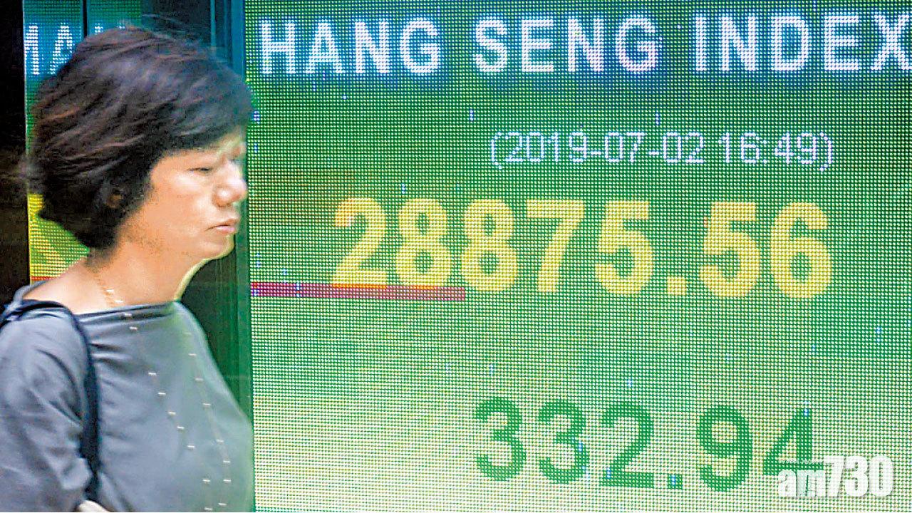 7月開局升332點 逼二萬九淡友退 5藍籌齊破頂