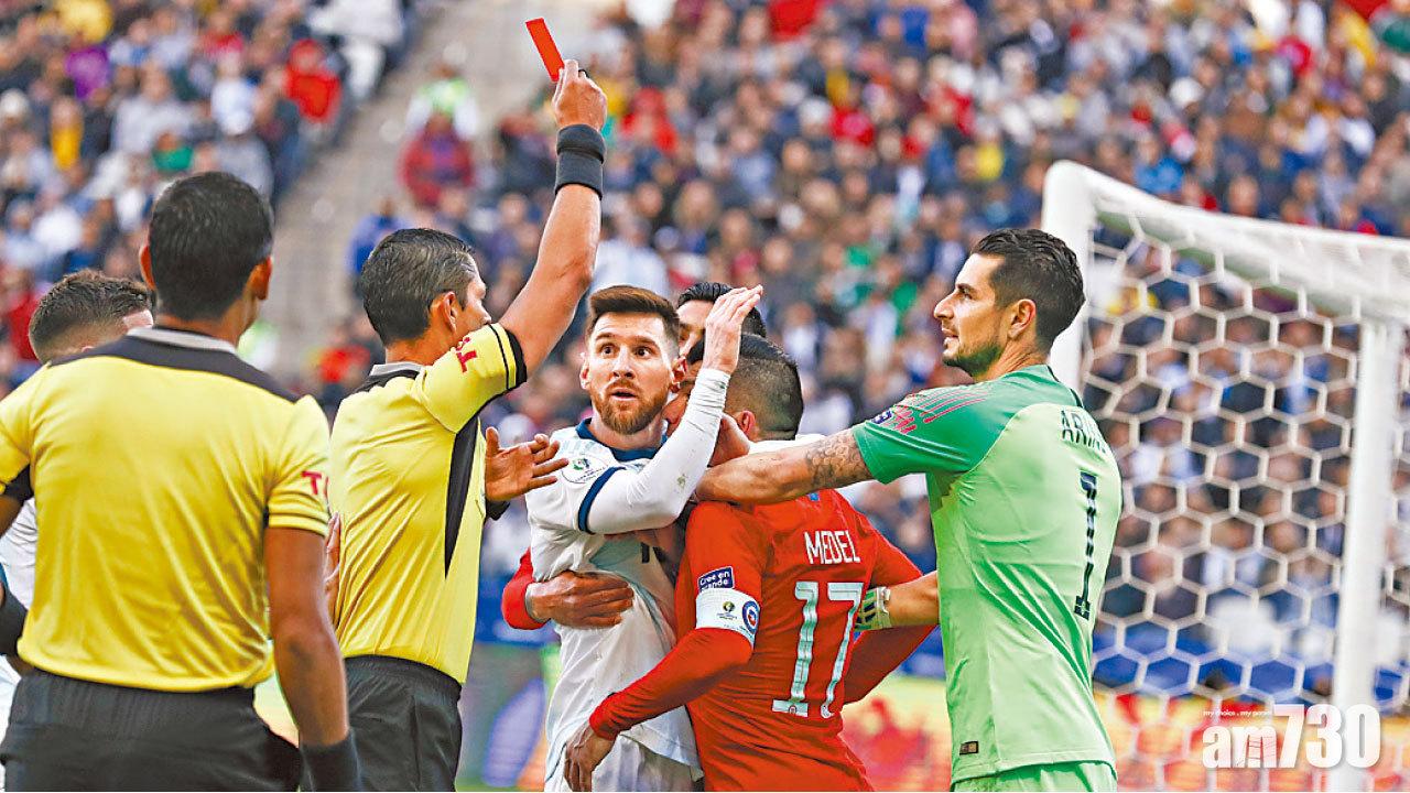 阿根廷獲美洲盃季軍 美斯被逐怒批球證腐敗