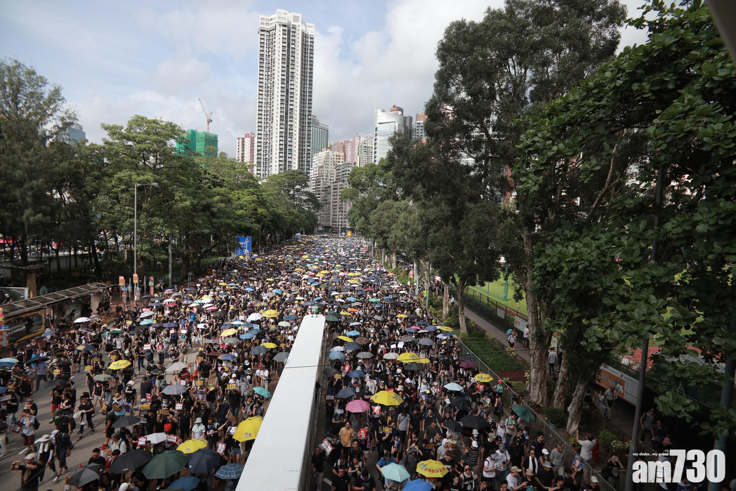 【反修例遊行】遊行重申五訴求