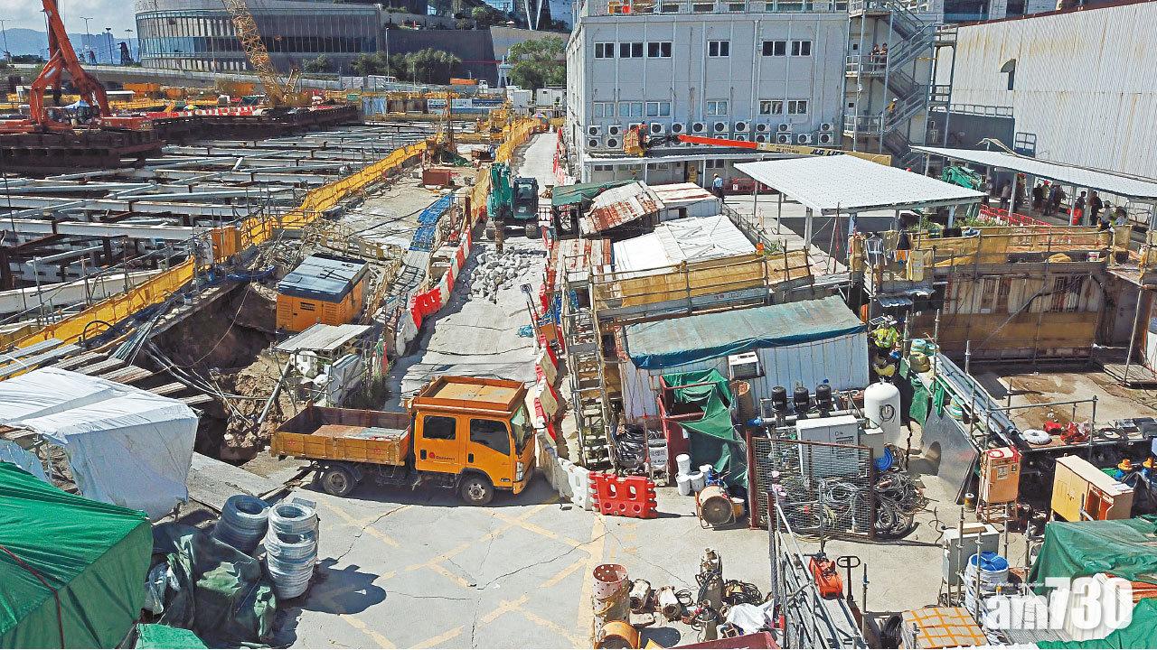 西九文化區沉降 管理局證工地水浸塌陷