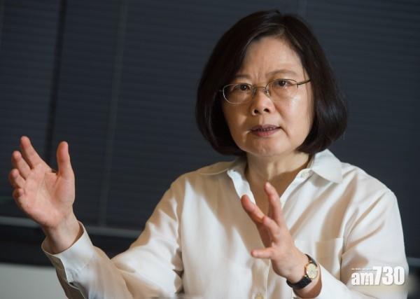 民主自由應受保障 蔡英文：冀今日台灣成明日香港