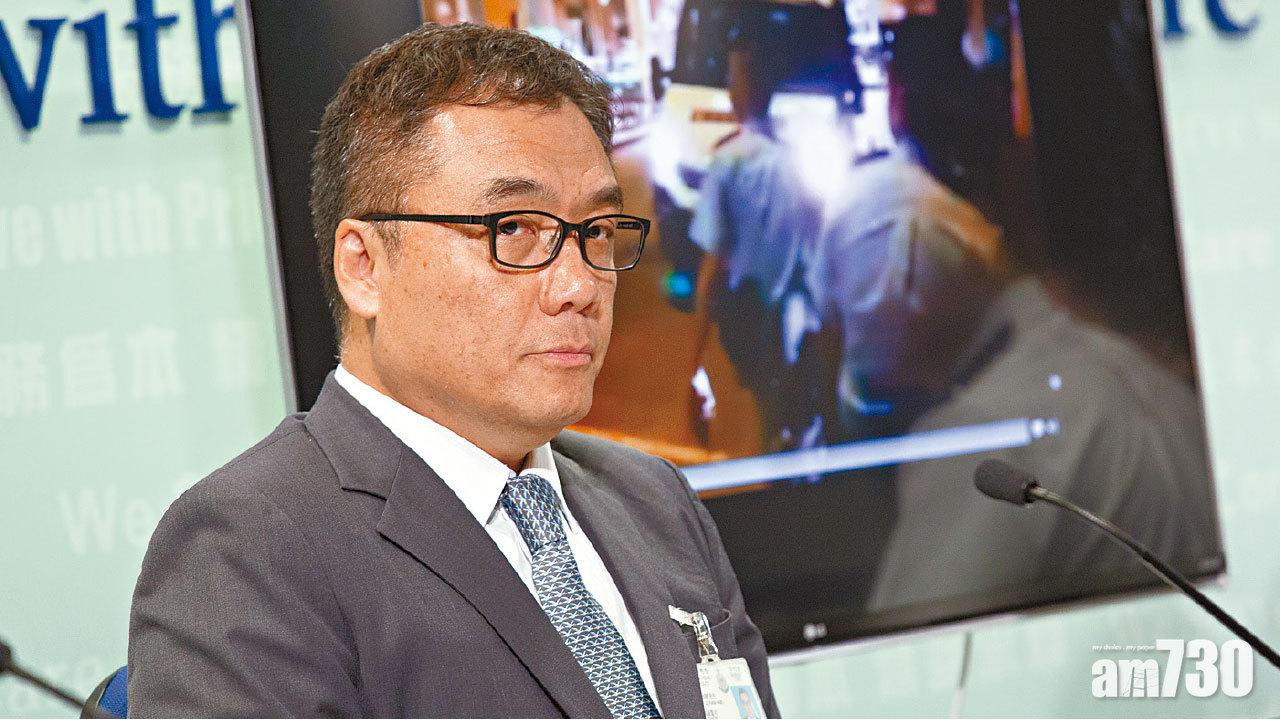 將竹枝放入示威者背囊  警指做法不完美可接受