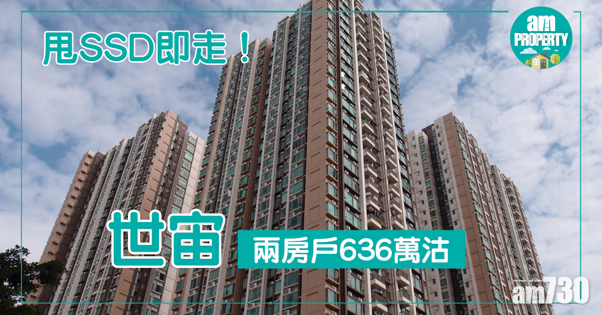 甩SSD即走！世宙兩房636萬沽