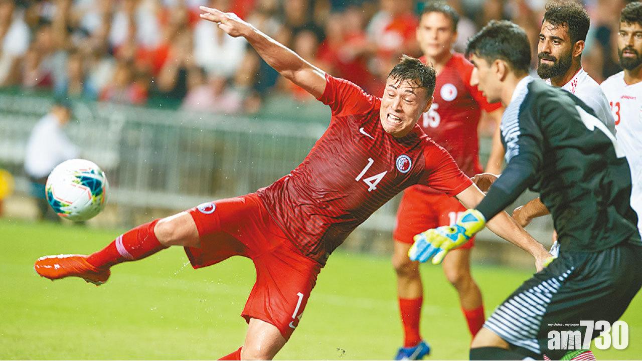 奮戰亞洲一哥 港足兩球負伊朗