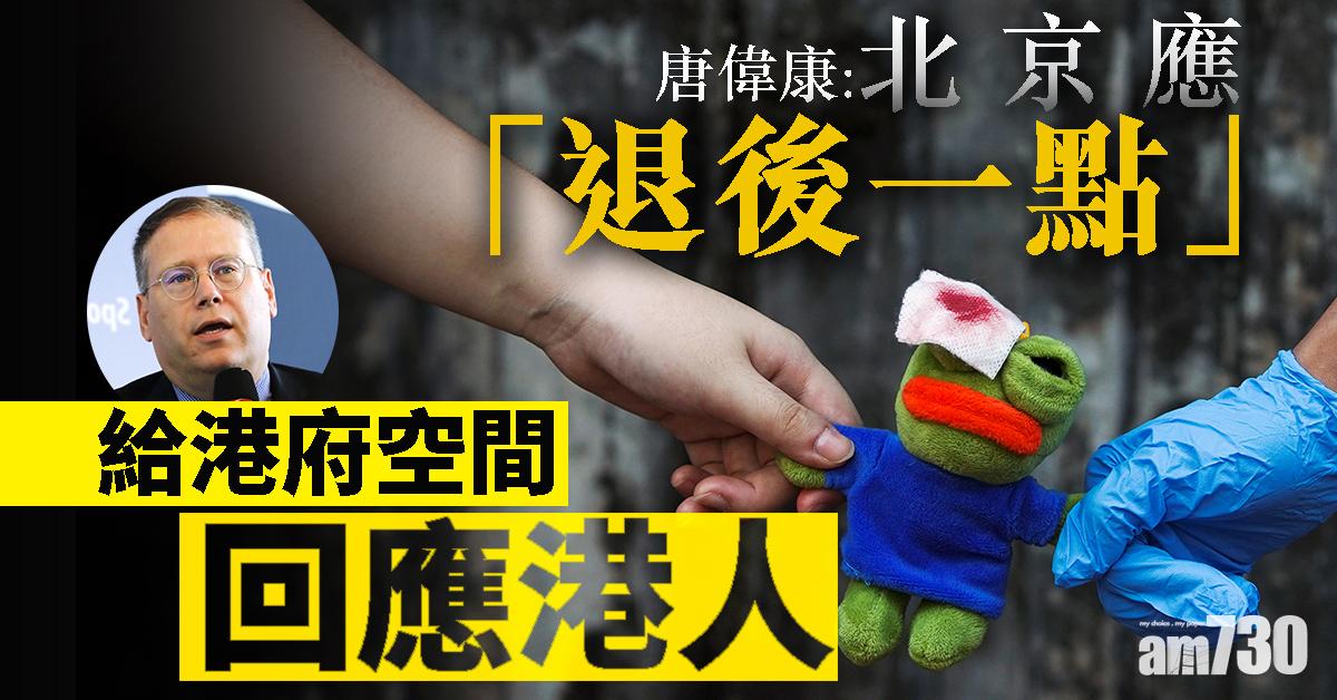 【修例風波】唐偉康：北京應「退後一點」  給港府空間回應港人