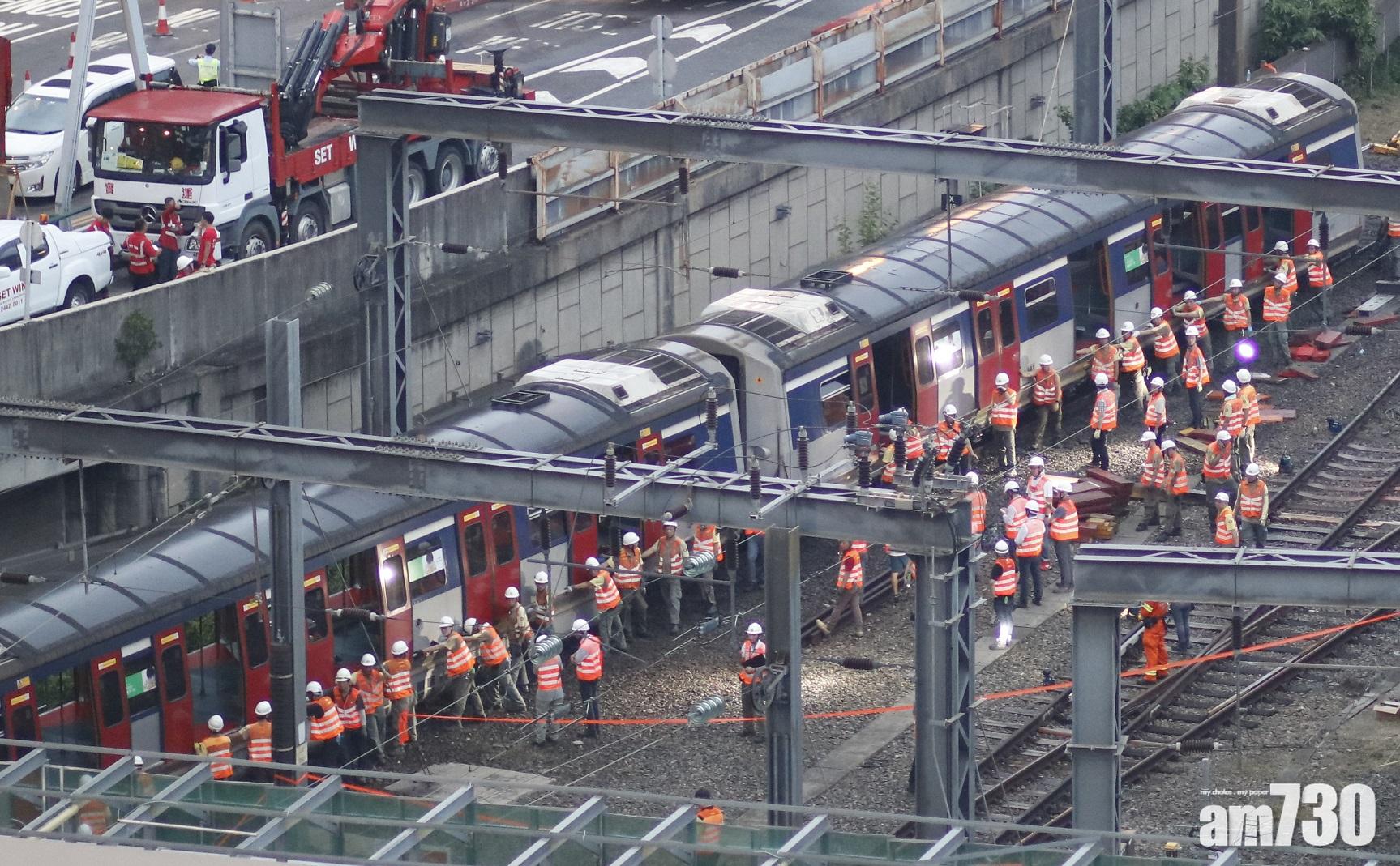 【東鐵出軌】劉天成：已將其中一列出軌列車放回路軌