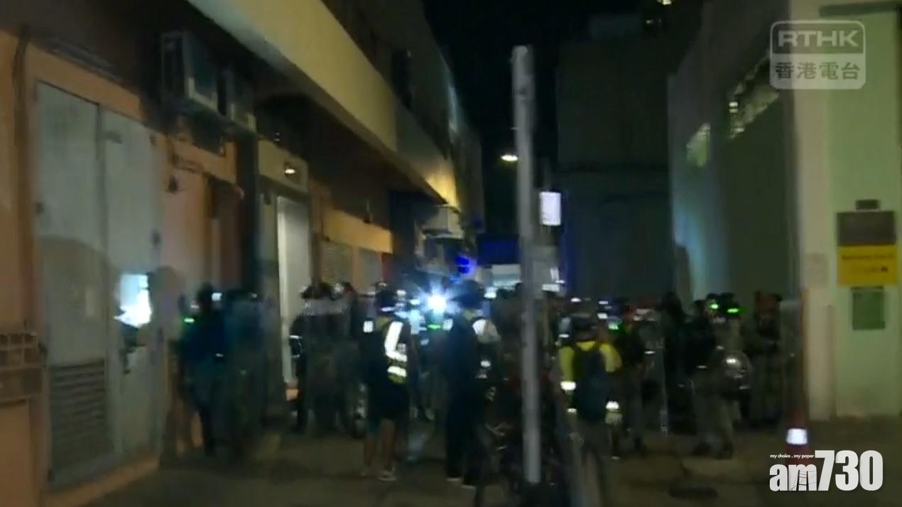 警方：短時間內驅散元朗示威者