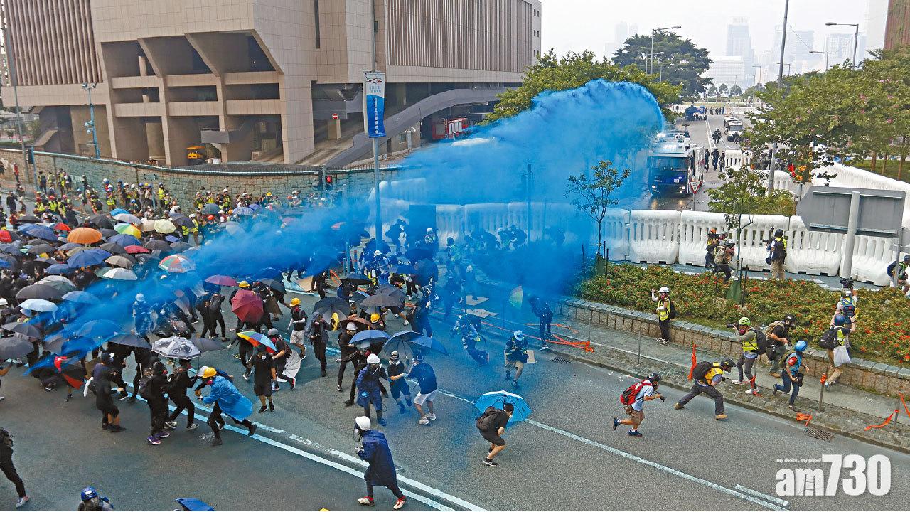 警修改武力指引 橡膠彈水炮車列低殺傷武器