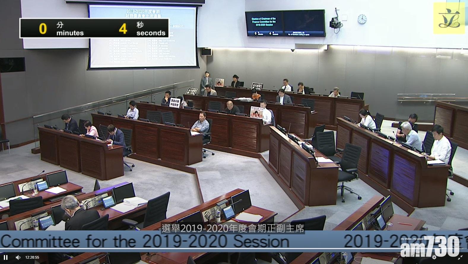 民主派不斷提名  財委會未選出主席