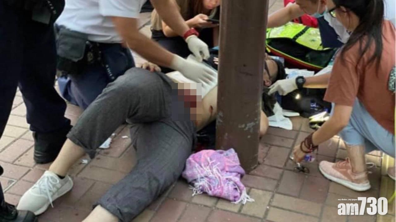 大埔連儂隧道男子派傳單遇襲 頸腹中刀