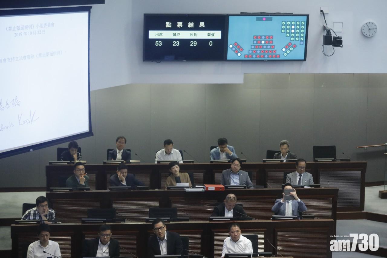 楊岳橋動議廢除《禁蒙面法》遭否決