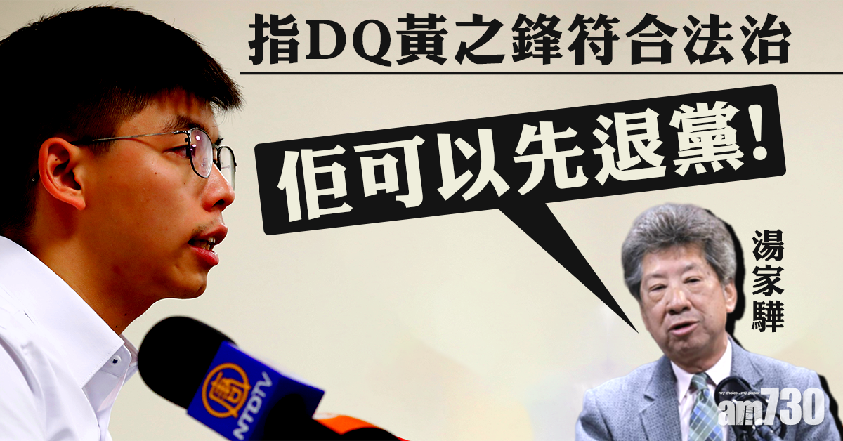 湯家驊：DQ黃之鋒符合法治