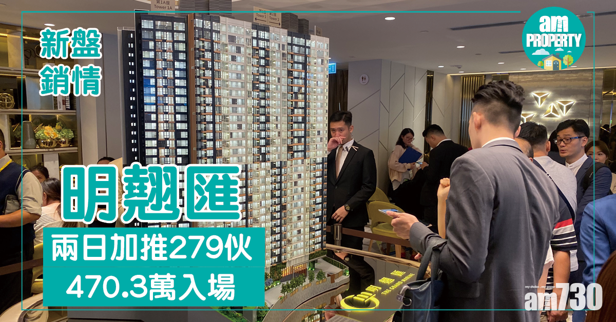 明翹匯兩日加推279伙！470.3萬入場