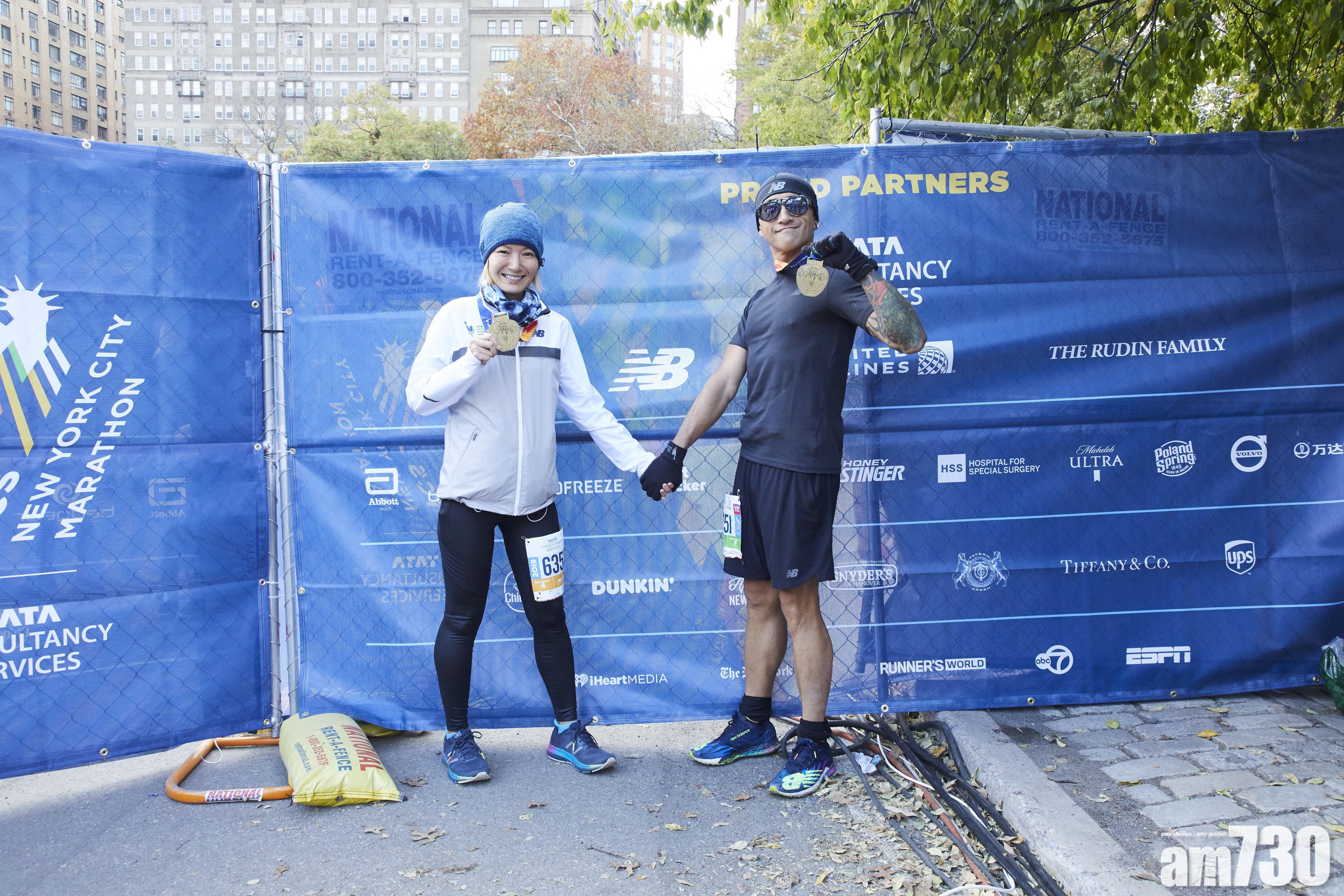 【夫婦同心】 盧巧音與丈夫蘇浩才征服紐約馬拉松