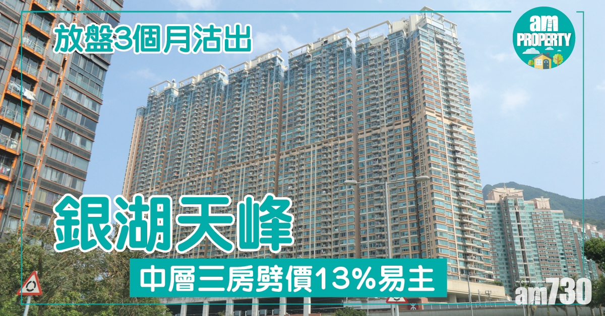 銀湖天峰中層3房劈價13%易主