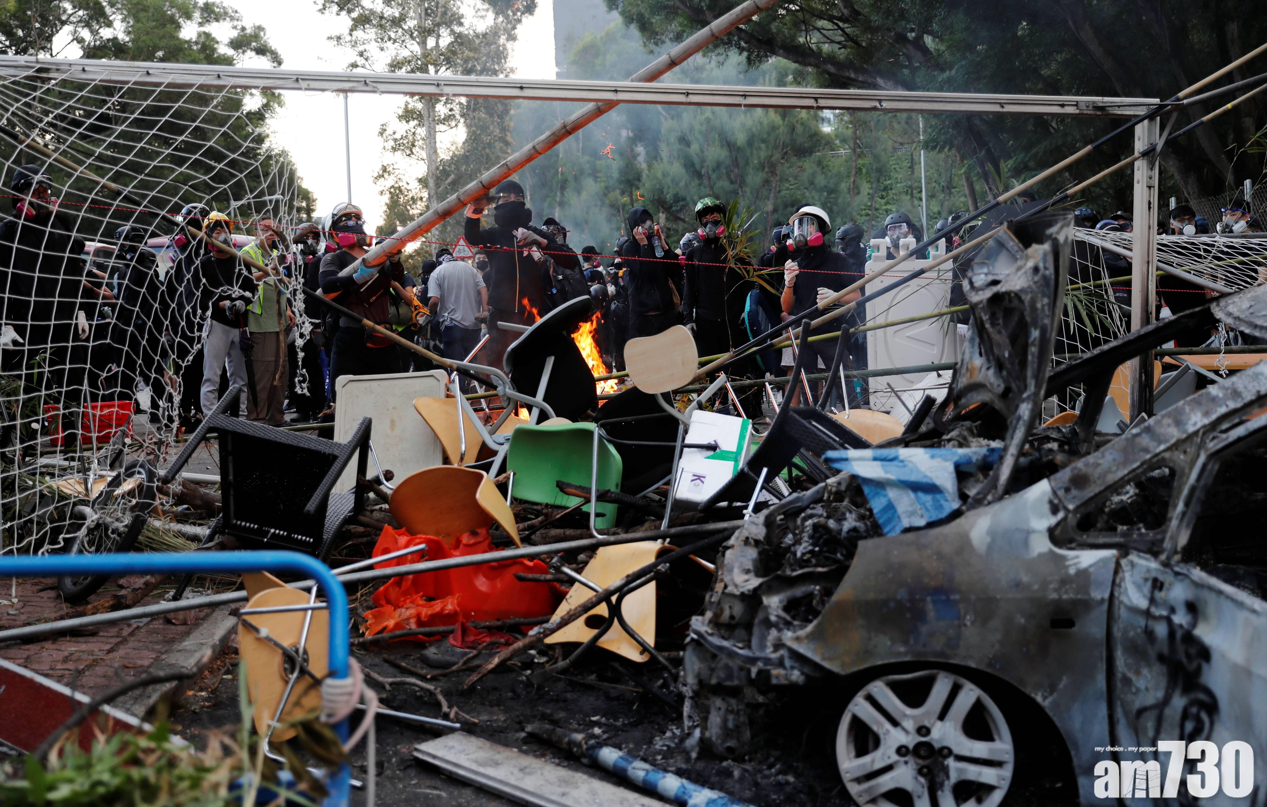 《環時》斥中大黑衣人作恐怖主義式威脅