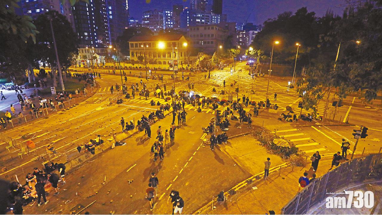 堵路持續 警斥大學變兵工廠 不會袖手旁觀