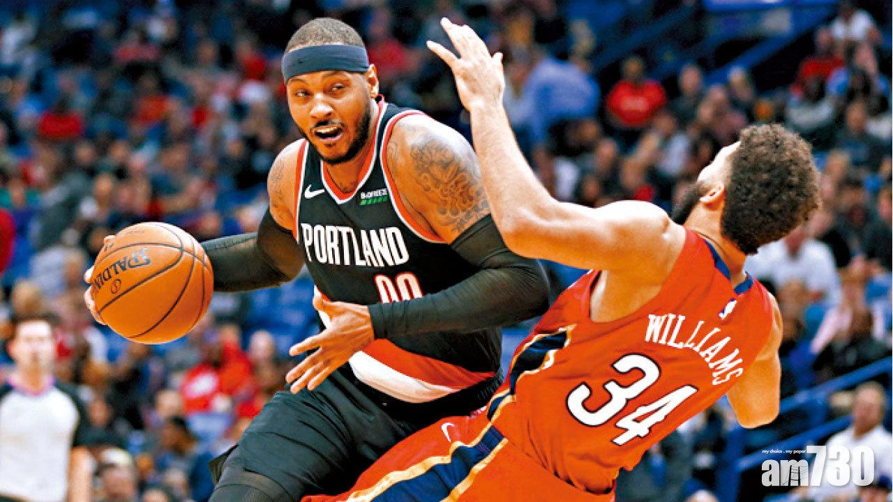 安東尼復出首戰入10分 拓荒者不敵鵜鶘