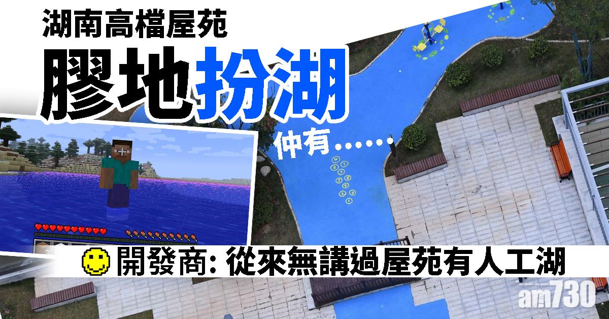 湖南高檔屋苑膠地扮湖 業主怒：侮辱智商