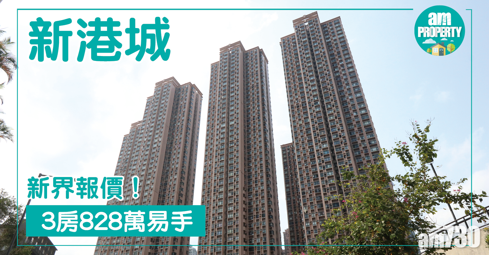 新界3房報價！新港城828萬易手