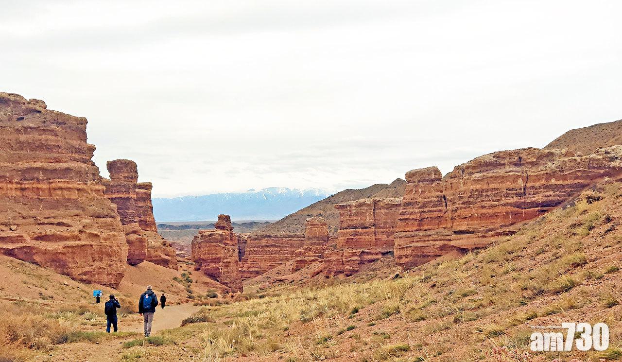 外星世界在中亞 哈薩克 恰倫峽谷 