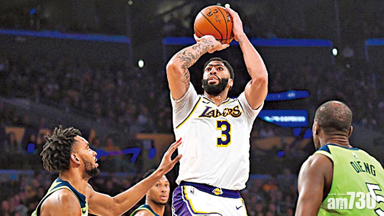 戴維斯轟入50分 湖人大勝木狼