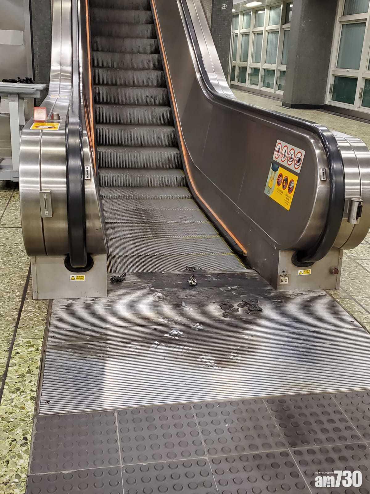 【今晨重開】扶手電梯商舖遭擲汽油彈　牛頭角站凌晨一度關閉疏散