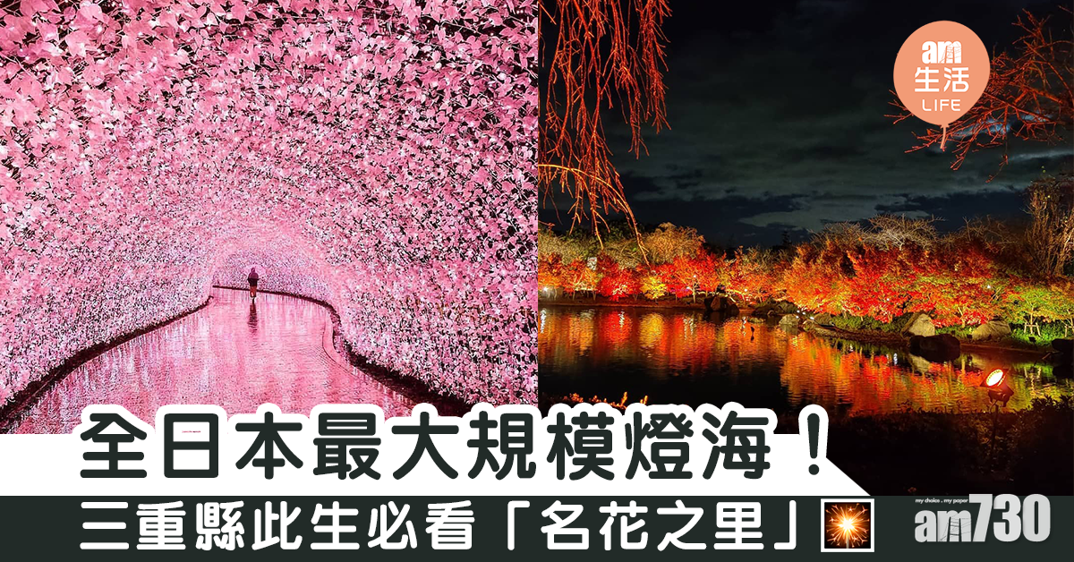 全日本最大規模燈海！　三重縣此生必看「名花之里」全景燈海展