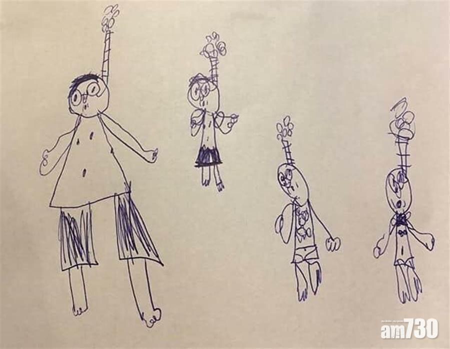 【全家上吊？】6歲童畫詭異全家福　老師嚇壞真相卻意想不到