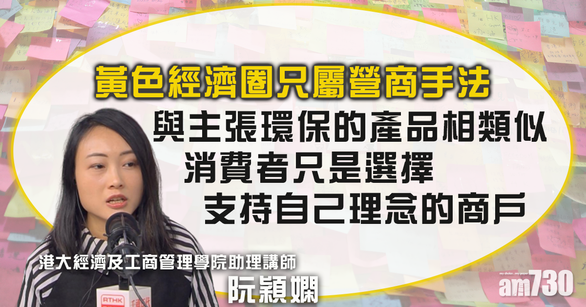 指黃色經濟圈屬營商手法  阮穎嫻：持續與否視乎政治形勢