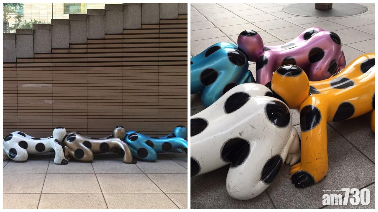 日本電視台廣場驚現「人形蜈蚣」……