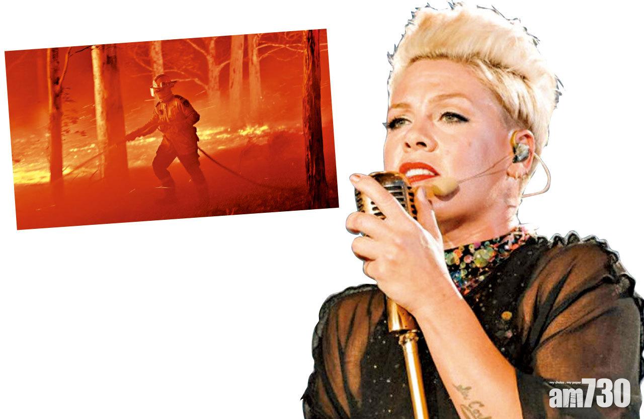 Pink捐390萬拯救澳洲山火