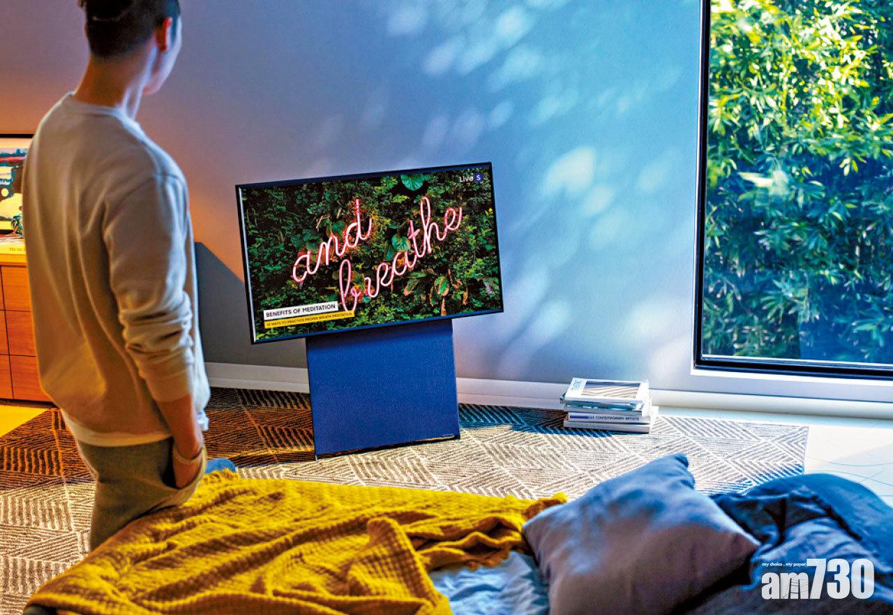 三星Sero電視 打直扭橫照睇