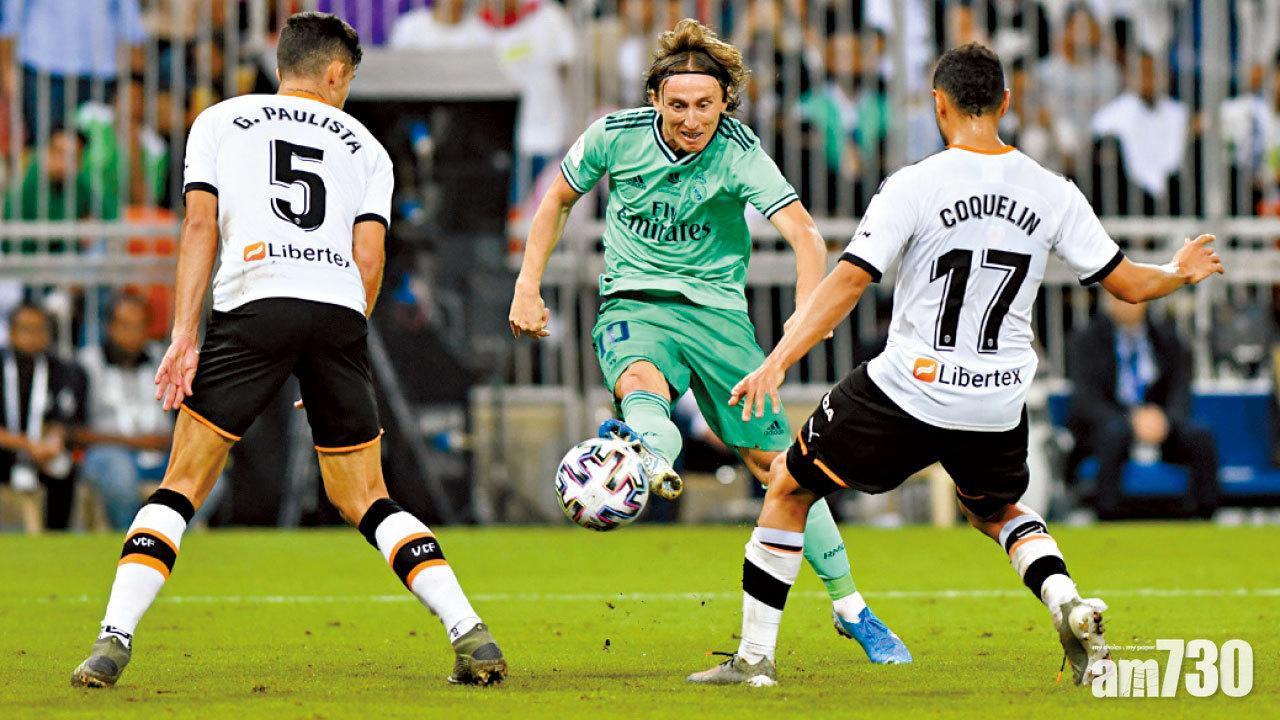 卻奧斯角球直入  莫迪歷進第100球 皇馬輕取華倫入西超盃決賽