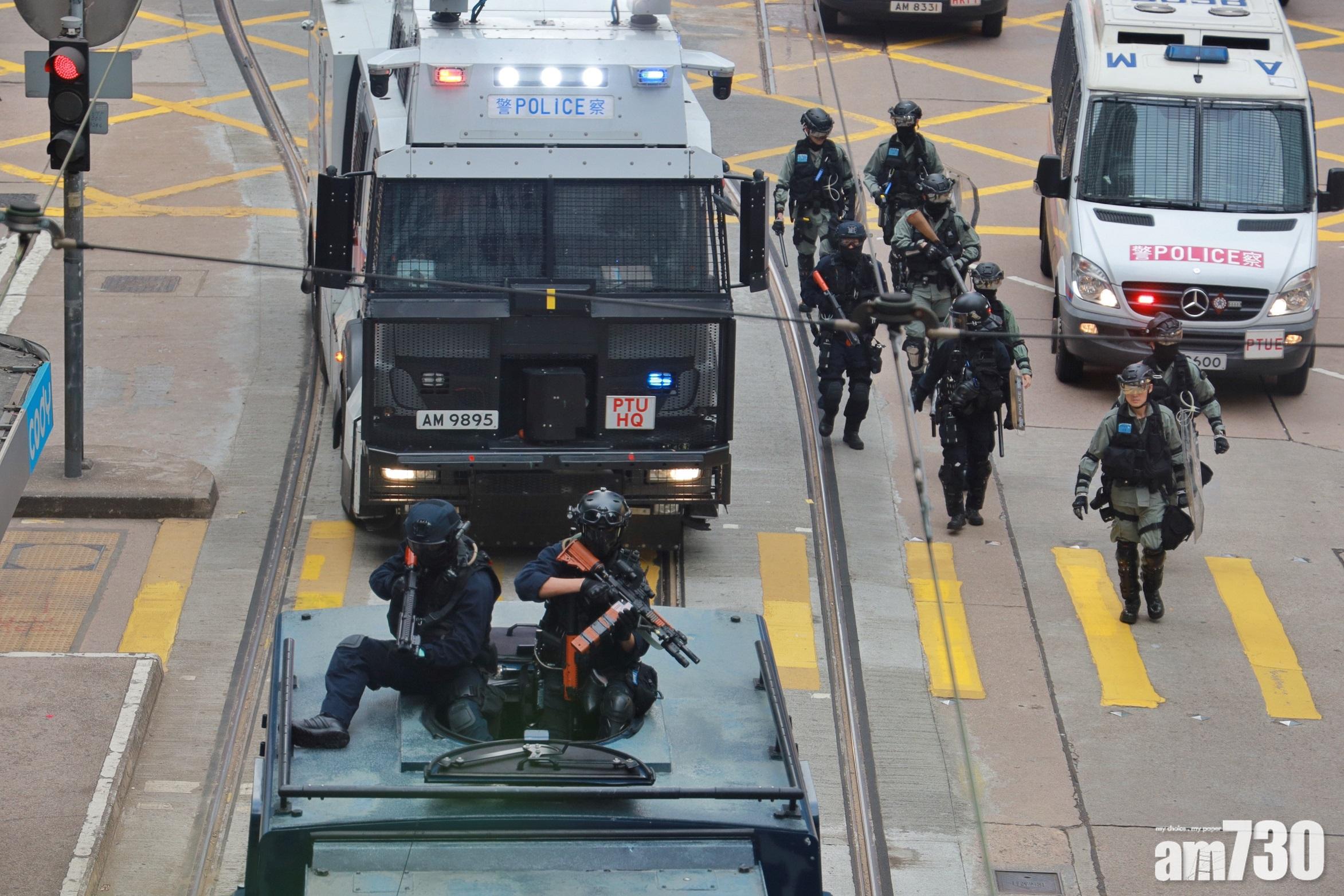 【天下制裁集會】參加者沿金鐘離開 雙方一度對峙