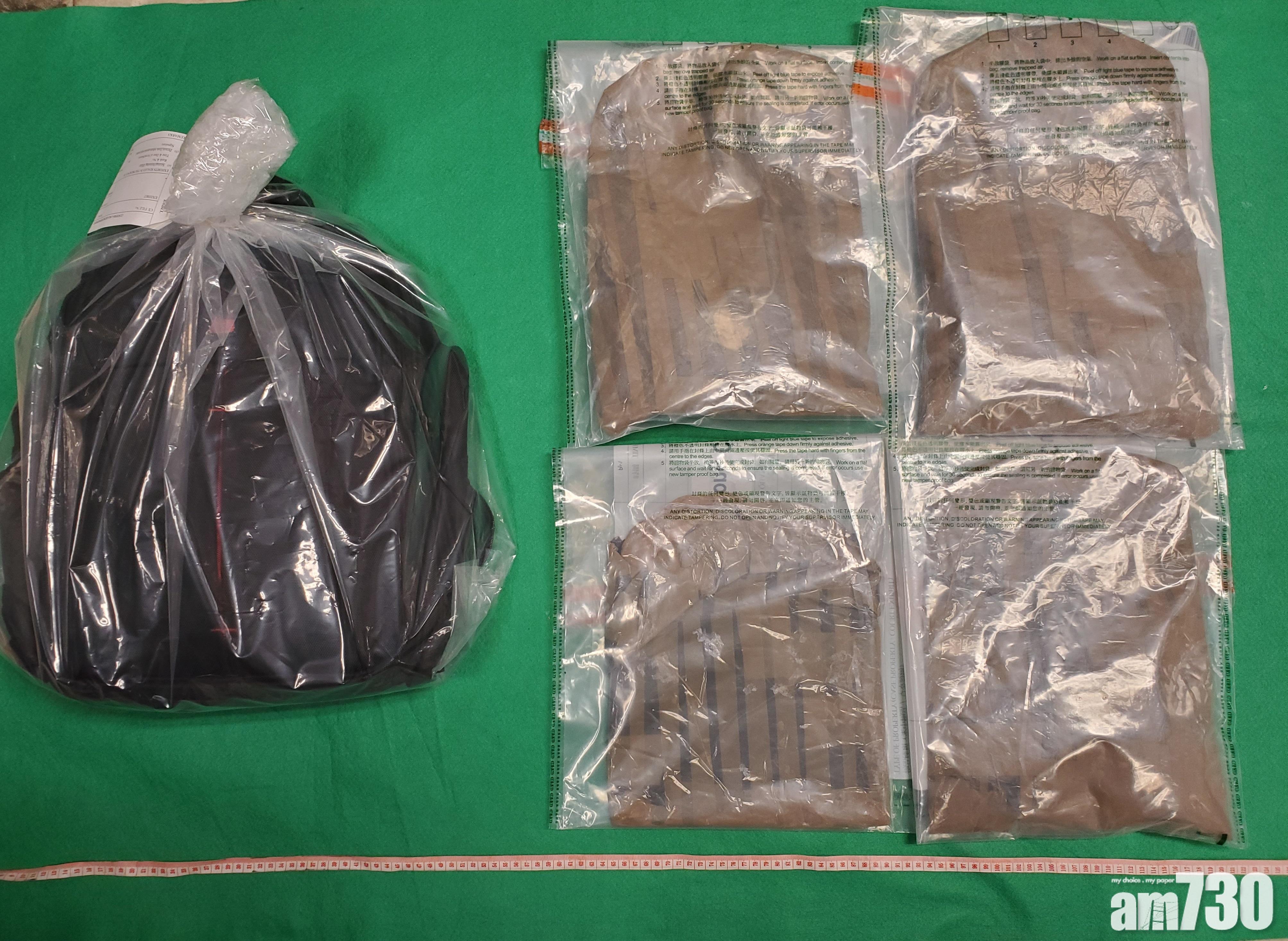 海關檢市值310萬懷疑可卡因