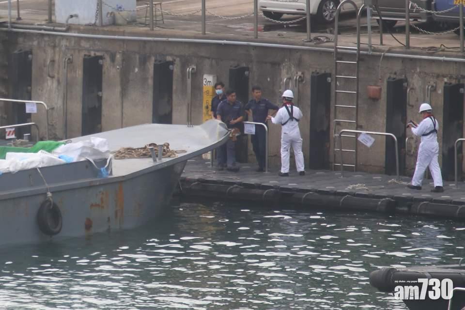 【海關殉職】警方在巡邏艇沉沒現場附近發現走私船　船上有凍肉但無人