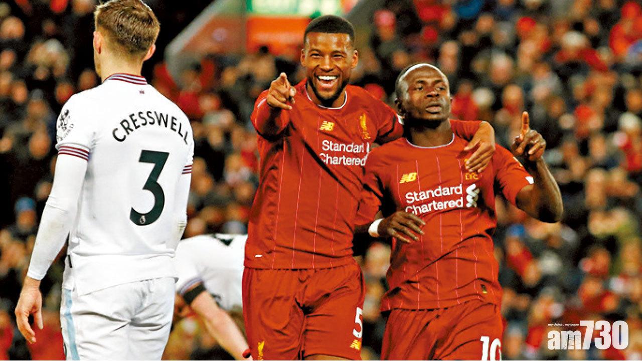 挫韋斯咸英超18連勝  紅軍封王又近一步