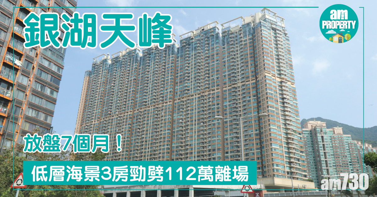 放盤7個月！銀湖天峰3房勁劈112萬沽