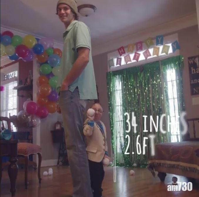 【珍惜當下】患罕病0.76米青年  與「巨人」弟弟溫韾慶生(有片)