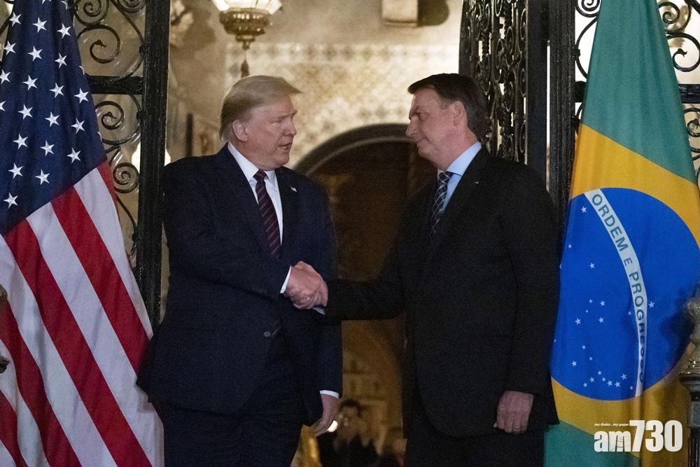 【新冠肺炎】曾與特朗普握手  巴西總統澄清無染疫