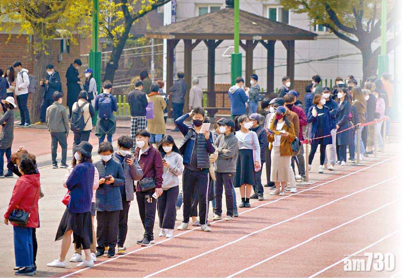 國會選舉 成功遏疫情吸選票 韓執政黨取過半數議席
