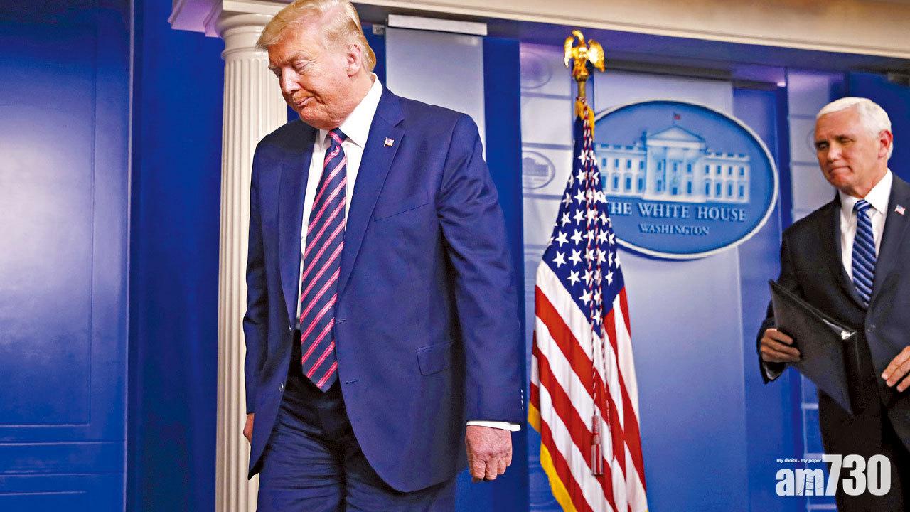 倡注射消毒劑捱轟 停疫情記招  特朗普︰嘥時間