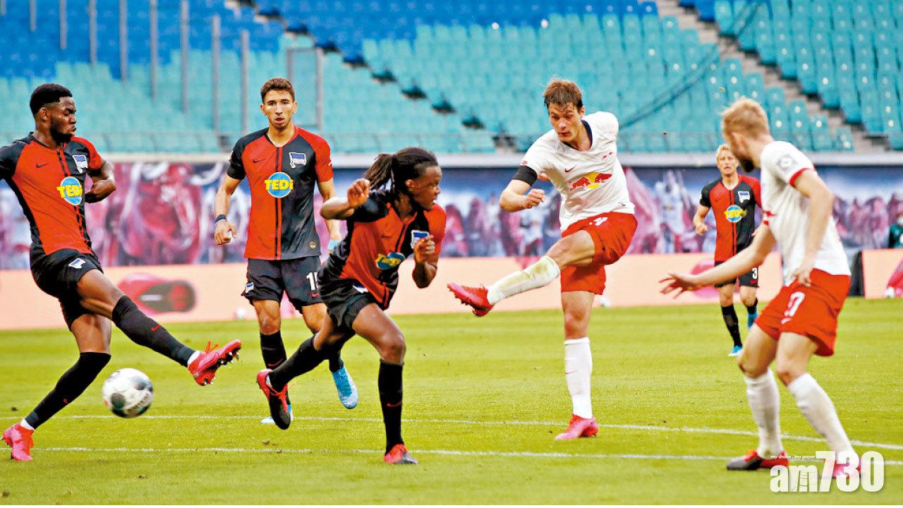 10人應戰遭哈化逼和 萊比錫錯失升次席機會