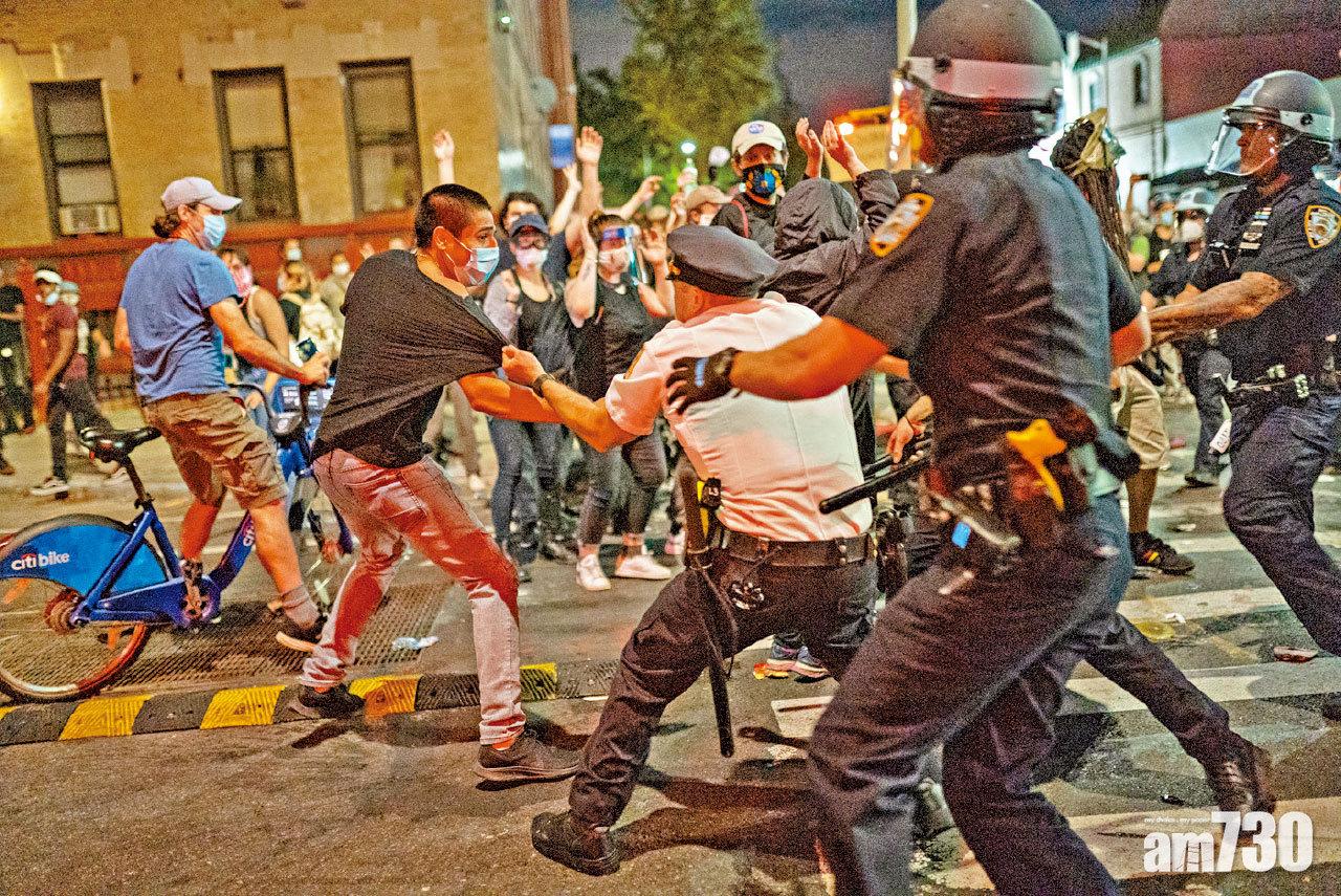 全美騷亂 特朗普歸咎極左分子 洛杉磯紐約如戰場