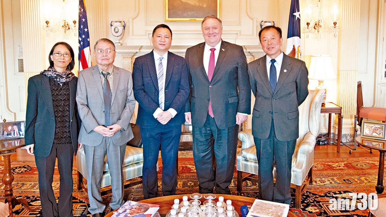 六四罕有舉動 蓬佩奧高調見王丹