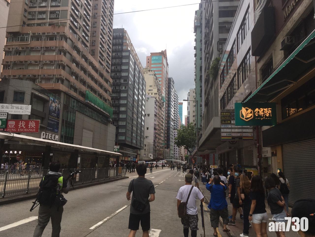 【港區國安法】水炮車鵝頸橋射水驅趕 8人被捕