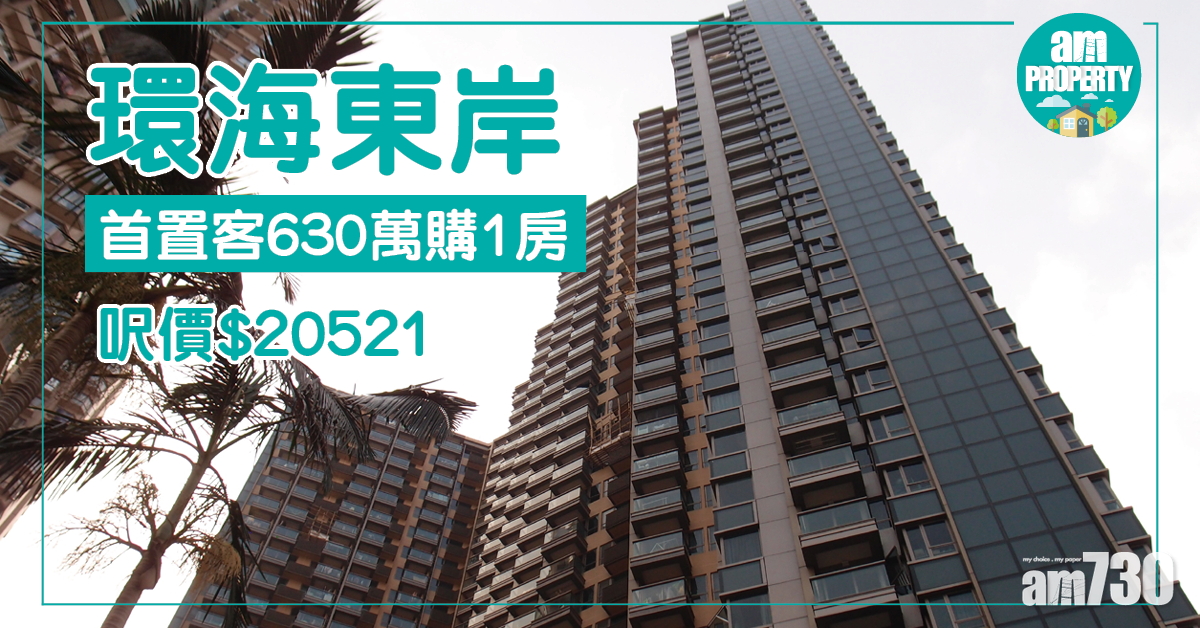 首置客630萬購環海東岸1房 呎價2.05萬