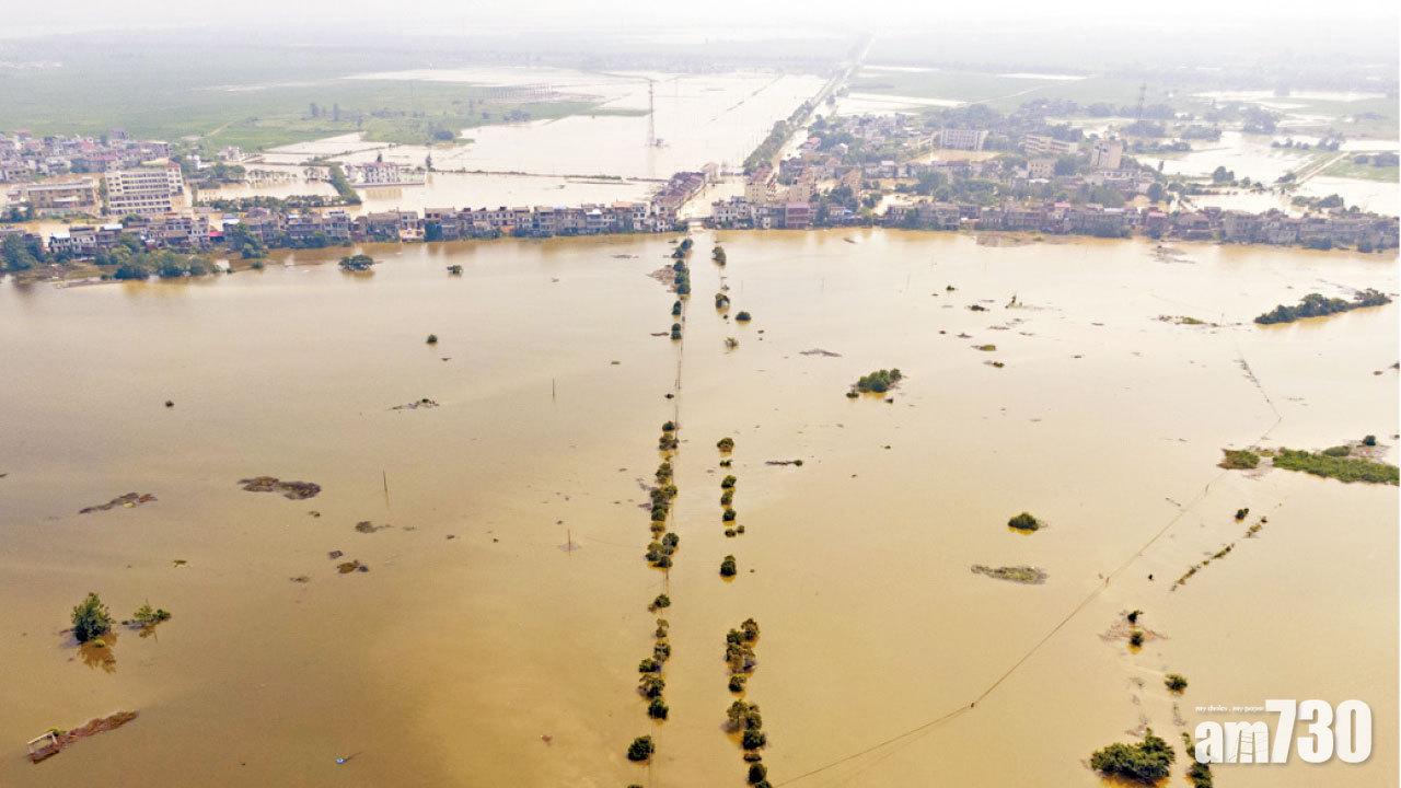 550萬人受災4死 江西圩堤開閘分洪